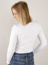 Long Sleeve Mini Ribbed Tee (Multiple Colors)