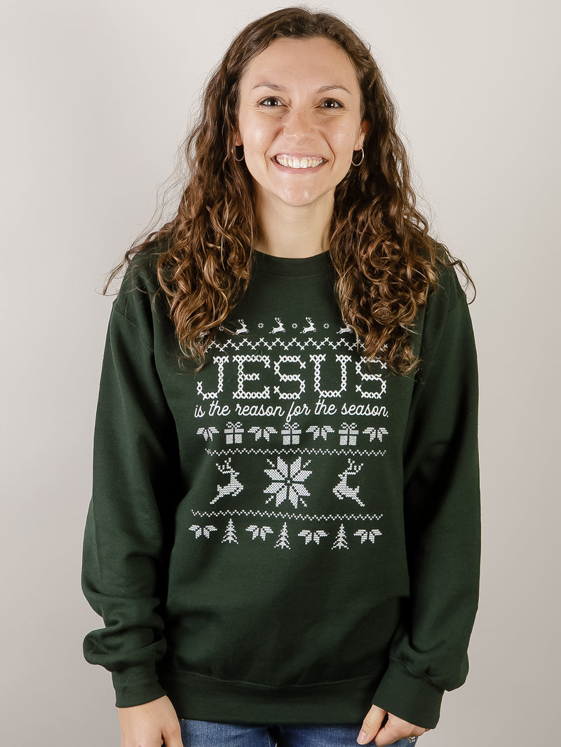 Jesus is the Reason Graphic Sweatshirt (Multiple Colors)