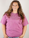 Light Plum Vintage Washed Oversized Tee
