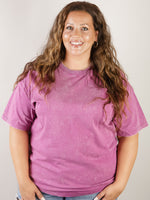 Light Plum Vintage Washed Oversized Tee