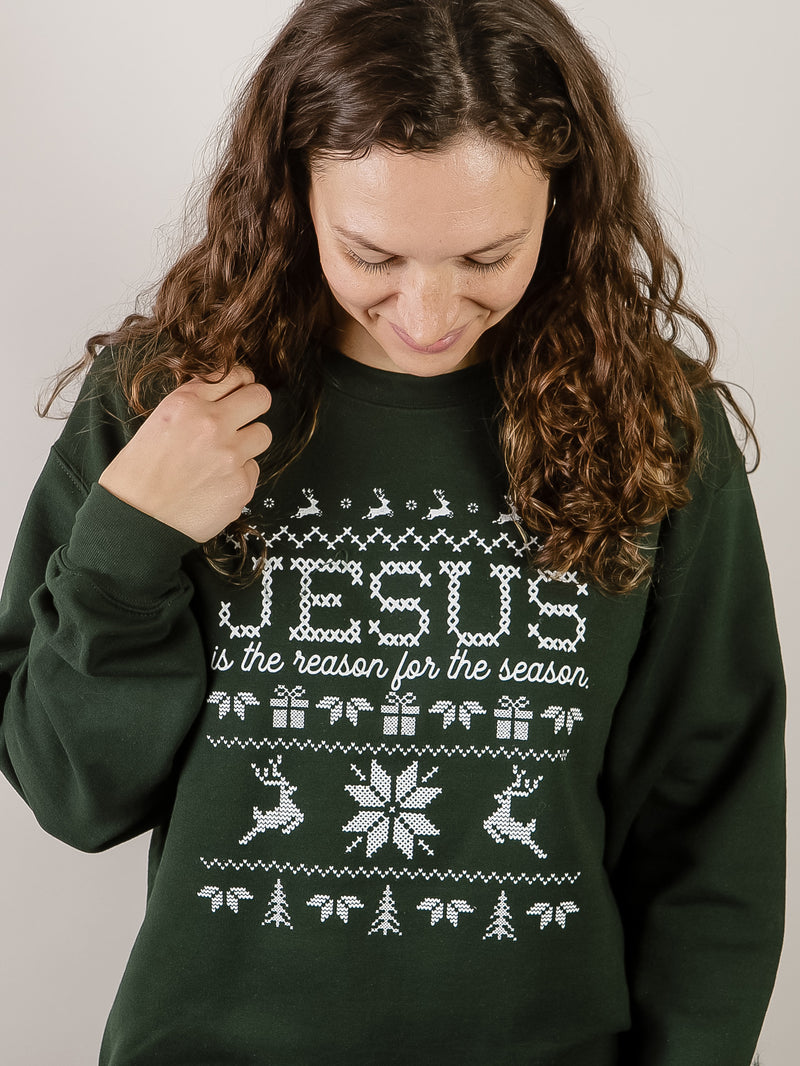 Jesus is the Reason Graphic Sweatshirt (Multiple Colors)