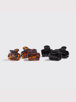 Kitsch Black and Tort Mini Claw Clips