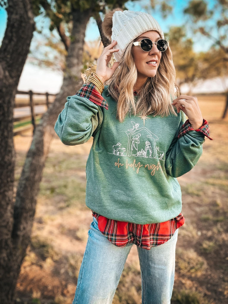 Oh Holy Night Graphic Sweatshirt