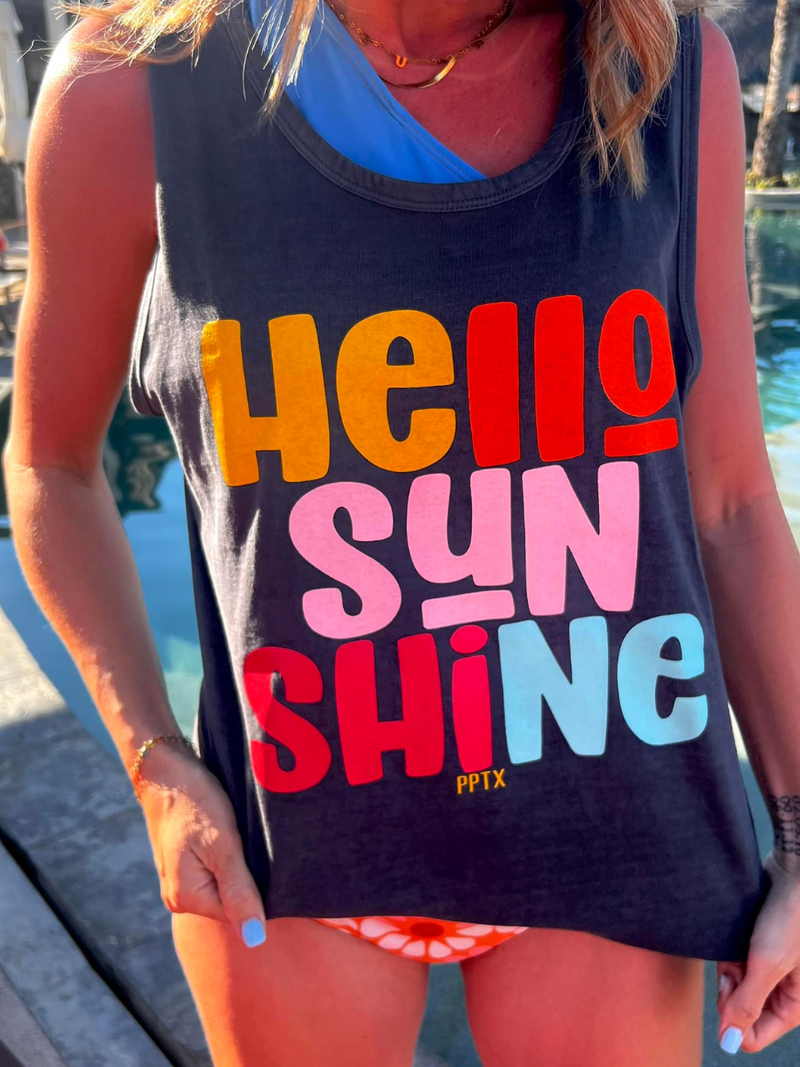 Hello Sunshine Graphic Tank