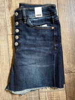 Judy Blue Dark Wash Button Fly Denim Shorts