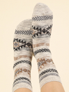 Aztec Graphic Cozy Crew Socks (Multiple Options)