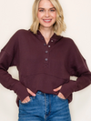 Dark Plum Kangaroo Pocket Hoodie