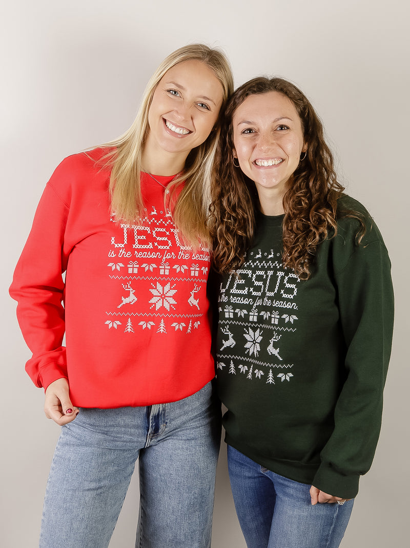 Jesus is the Reason Graphic Sweatshirt (Multiple Colors)