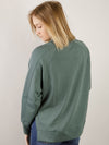 Jade Round Neck Scuba with Side Slits