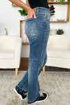 Judy Blue Mid Rise Release Hem Jeans (Online Exclusive)