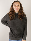 Waffle Knit Mock Neck Top