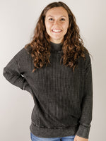Waffle Knit Mock Neck Top