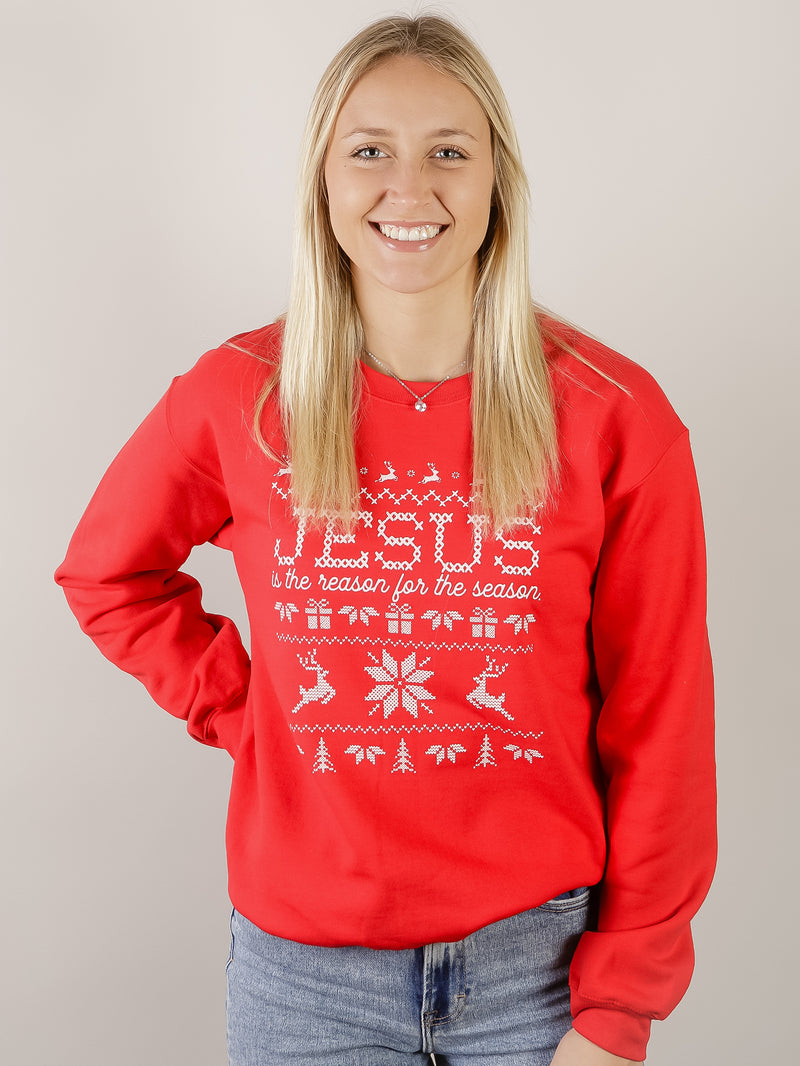 Jesus is the Reason Graphic Sweatshirt (Multiple Colors)