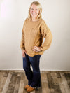 Camel French Terry Comfy Pullover