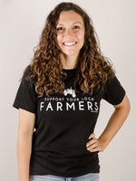 Black Support Your Local Farmers Tee