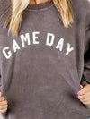 Charcoal Game Day Thermal Corded Pullover