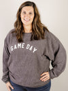 Charcoal Game Day Thermal Corded Pullover