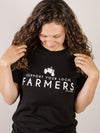 Black Support Your Local Farmers Tee