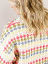 Multi-Colored Crewneck Striped Sweater