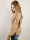 Mocha Oversized Solid Sweater