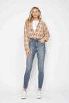 Judy Blue Tummy Control Contrast Wash Skinny Jeans  (Online Exclusive)