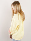 Butter Yellow Crewneck with Exposed Seams