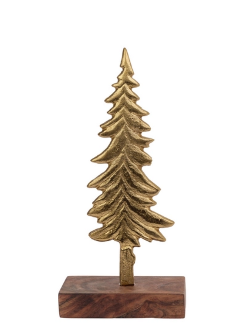 10.5 Gold Tree on Wood Base