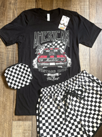 American Muscle Car Graphic Tee