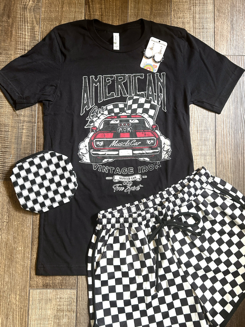 American Muscle Car Graphic Tee