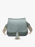 Bailey Crossbody with Print Contrast Strap (Multiple Colors)