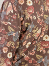 Burgundy Floral Crewneck Sweatshirt