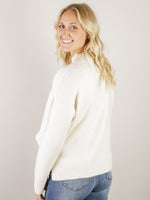 Ivory Mock Neck Sweater