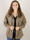 Mocha Leopard Twill Jacket