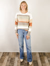 Muti-Colored Striped Soft Sweater