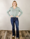 Spruce Long Sleeve V-Neck Sweater