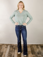 Spruce Long Sleeve V-Neck Sweater