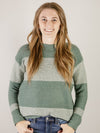 Kale Striped Crewneck Sweater