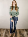 Kale Striped Crewneck Sweater