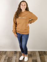 Coffee and Jesus Embroidered Sweatshirt