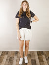 Navy Star Tee