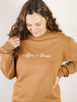 Coffee and Jesus Embroidered Sweatshirt