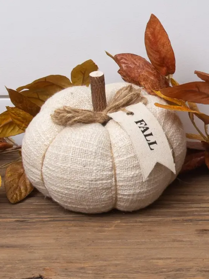 Cream Knit Pumpkin