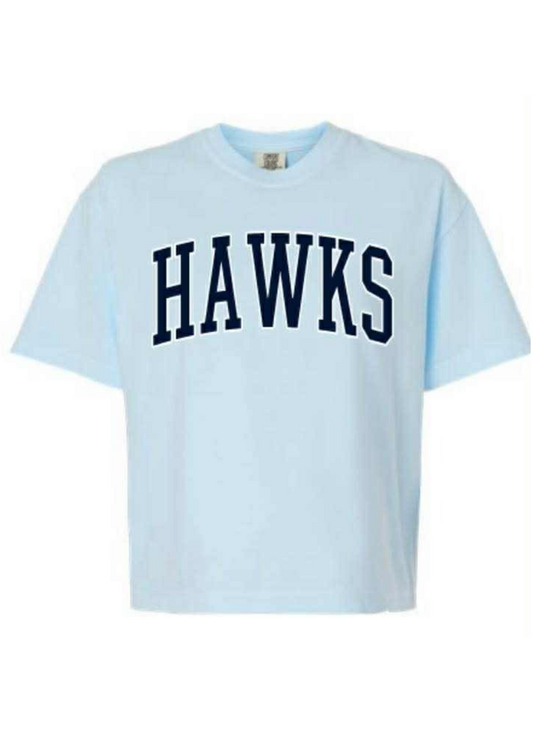 Custom CROPPED Hawks Graphic Tee (Multiple Colors)