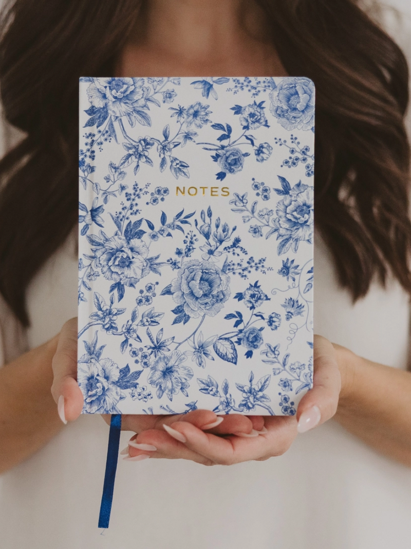 Blue Floral Journal