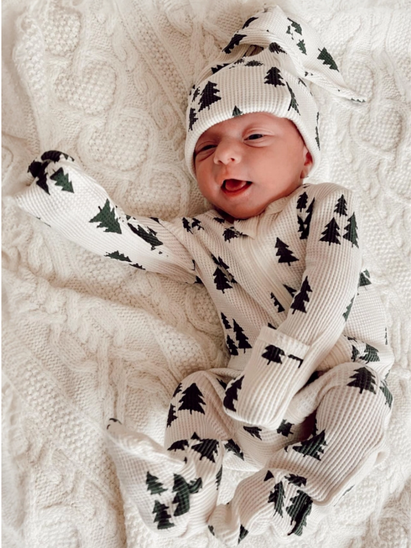 Forest Green Tree Beanie