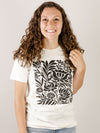 Black and White Print Graphic Tee