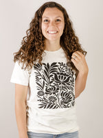 Black and White Print Graphic Tee