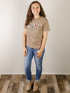 Tan Merry Graphic Tee