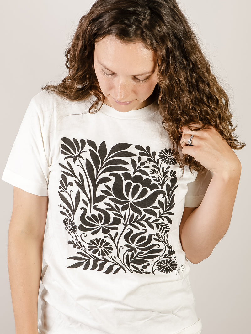 Black and White Print Graphic Tee