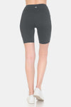 Charcoal High Waist Biker Shorts (Online Exclusive)